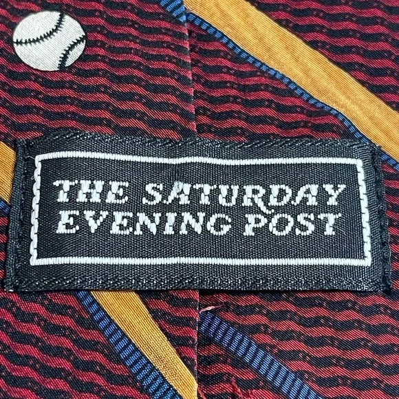 THREE VINTAGE TIES INCLUDING SATURDAY EVENING POST - Picture 7 of 15